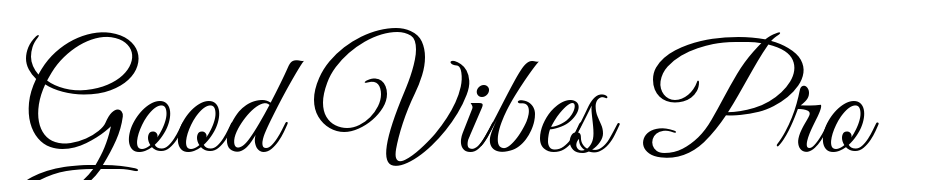 Good Vibes Pro cкачати шрифт безкоштовно